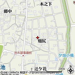 愛知県東海市加木屋町畑尻161-2周辺の地図