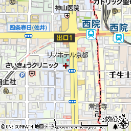 ほっとけや 西院店周辺の地図