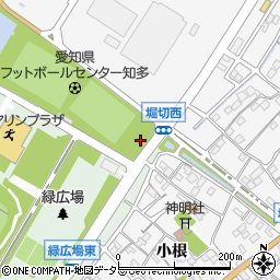いずみパーキング愛知県フットボールセンター知多駐車場周辺の地図