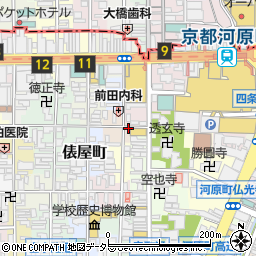 リパーク寺町綾小路駐車場周辺の地図