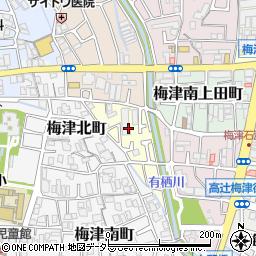 京都府京都市右京区梅津構口町周辺の地図