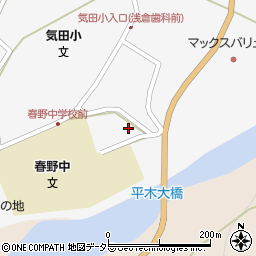 静岡県浜松市天竜区春野町気田380-22周辺の地図