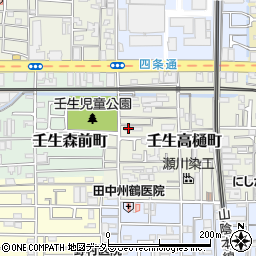 京都府京都市中京区壬生高樋町28-8周辺の地図