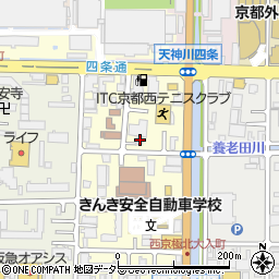 京都府京都市右京区西院西貝川町48周辺の地図
