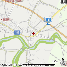 滋賀県蒲生郡日野町音羽320周辺の地図
