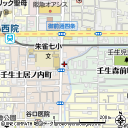 京都府京都市中京区壬生東土居ノ内町27周辺の地図