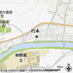 岡山県美作市朽木97周辺の地図