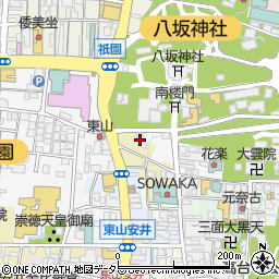 サイト祇園八坂周辺の地図