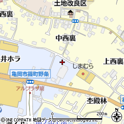 京都府亀岡市篠町野条上又36周辺の地図