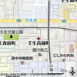 京都府京都市中京区壬生高樋町18-14周辺の地図