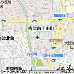 京都梅津郵便局周辺の地図