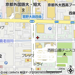 京都府京都市右京区西院安塚町17周辺の地図