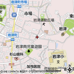 愛知県岡崎市岩津町市場27周辺の地図