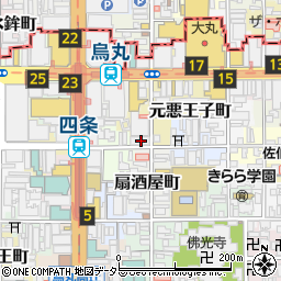 京都府京都市下京区元悪王子町51周辺の地図