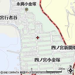 京都府京都市山科区四ノ宮小金塚周辺の地図