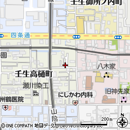 京都府京都市中京区壬生高樋町7-12周辺の地図