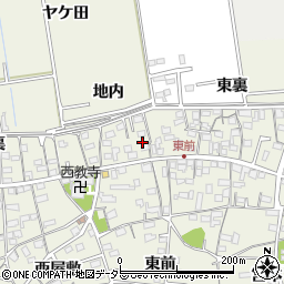 愛知県知立市牛田町地内周辺の地図