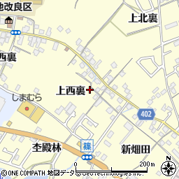 京都府亀岡市篠町篠上西裏周辺の地図