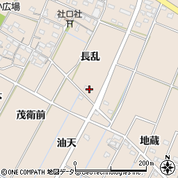 愛知県豊田市畝部東町長乱周辺の地図