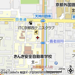 京都府京都市右京区西院西貝川町44-8周辺の地図