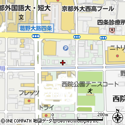 京都府京都市右京区西院安塚町12周辺の地図