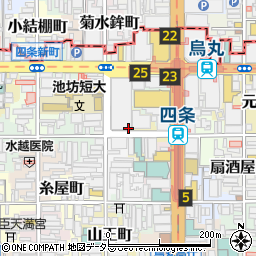 くるっとパーク京都経済センター駐車場周辺の地図