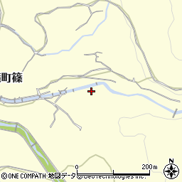京都府亀岡市篠町篠大谷周辺の地図