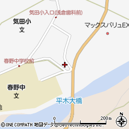 静岡県浜松市天竜区春野町気田464周辺の地図