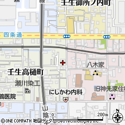 京都府京都市中京区壬生高樋町5-32周辺の地図