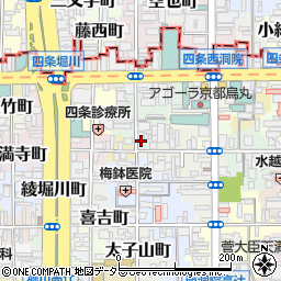 京都府京都市下京区石井筒町554周辺の地図