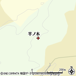 愛知県岡崎市滝町半ノ木周辺の地図