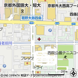 京都府京都市右京区西院安塚町15周辺の地図