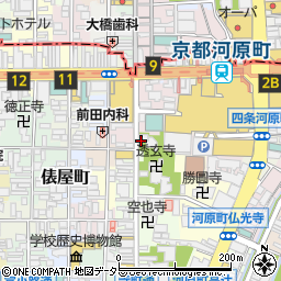 京都府京都市下京区貞安前之町周辺の地図