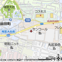 京都府京都市右京区梅津西浦町周辺の地図