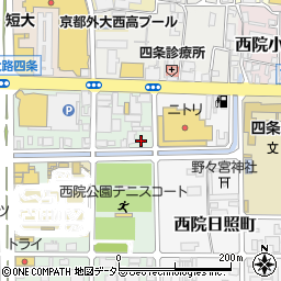 京都府京都市右京区西院安塚町33周辺の地図
