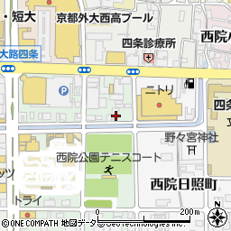 京都府京都市右京区西院安塚町34周辺の地図