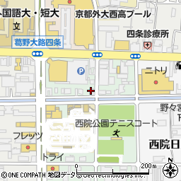 京都府京都市右京区西院安塚町7周辺の地図