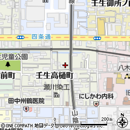 京都府京都市中京区壬生高樋町13-3周辺の地図