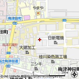 京都府京都市右京区梅津高畝町周辺の地図