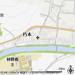 岡山県美作市朽木95周辺の地図