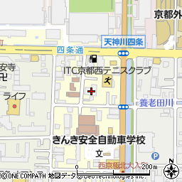 京都府京都市右京区西院西貝川町50周辺の地図