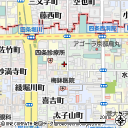 京都府京都市下京区石井筒町550周辺の地図