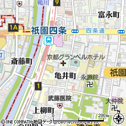 京都府京都市東山区大和町周辺の地図