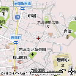 愛知県岡崎市岩津町市場24周辺の地図