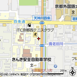 京都府京都市右京区西院西貝川町41周辺の地図