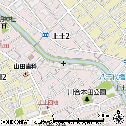 静岡県静岡市葵区上土周辺の地図