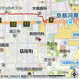 京都焼肉enen 四条河原町店周辺の地図