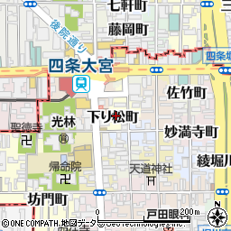 京都府京都市下京区下り松町163周辺の地図