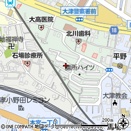 滋賀県大津市打出浜8-11周辺の地図