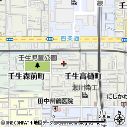 京都府京都市中京区壬生高樋町27周辺の地図